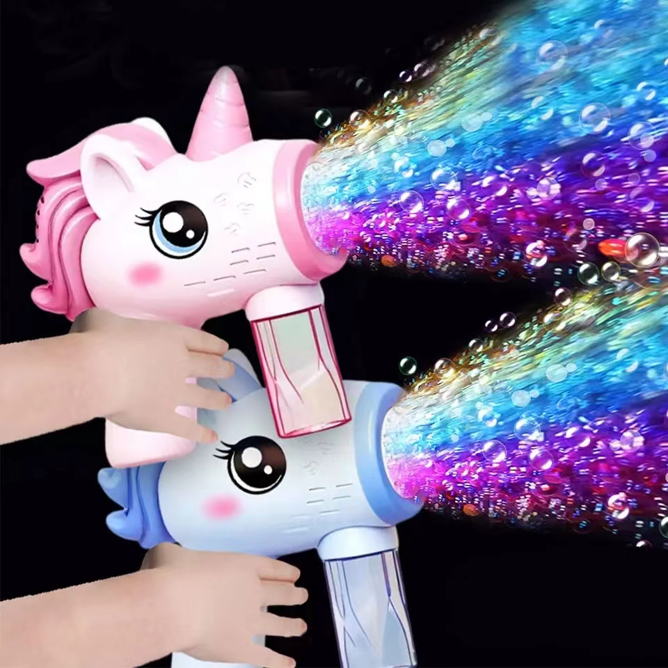 Soap Making Cold Process - Unicorn children's electric bubble gun, toy