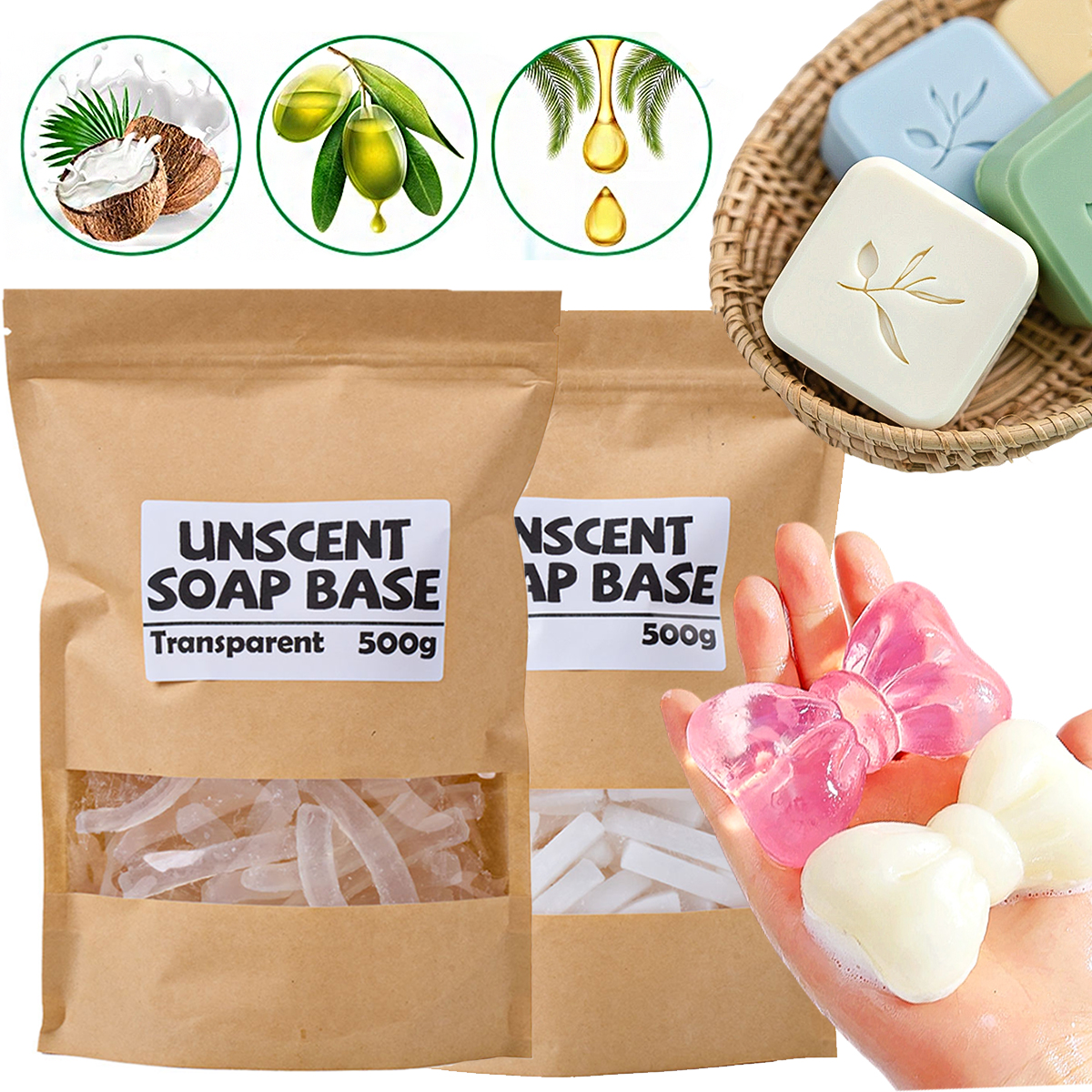 Soap Making Base - 500g/package Handmade Soap Base Milky White