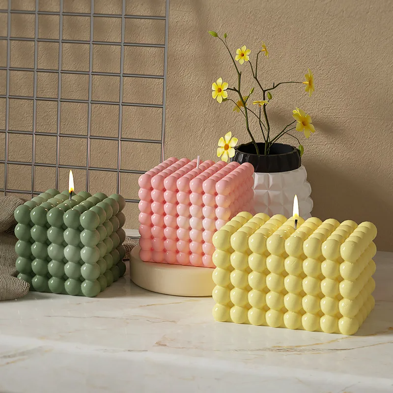 Large Bubble Cube Candles Sili – Soap Making Home Bewertung und Preis
