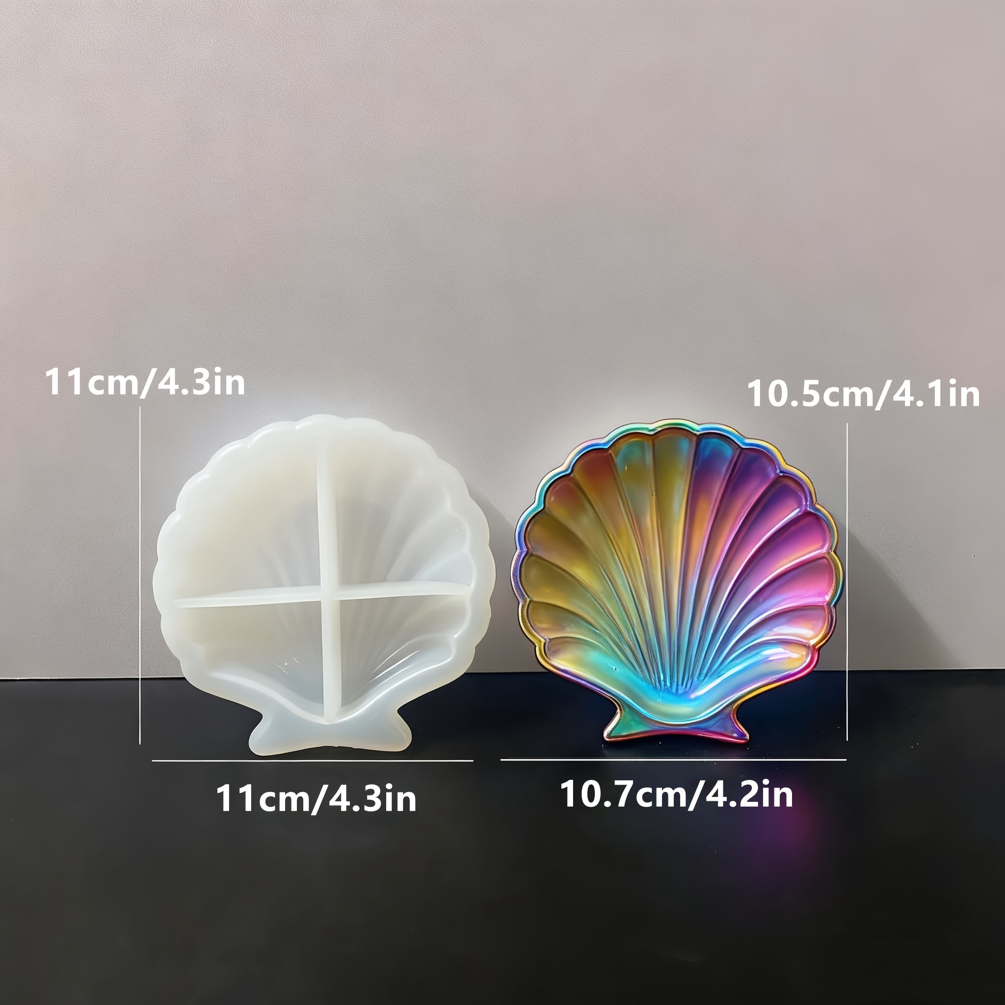 1 piece of silicone shell resi – Soap Making Silicone Molds Bewertung und Preis