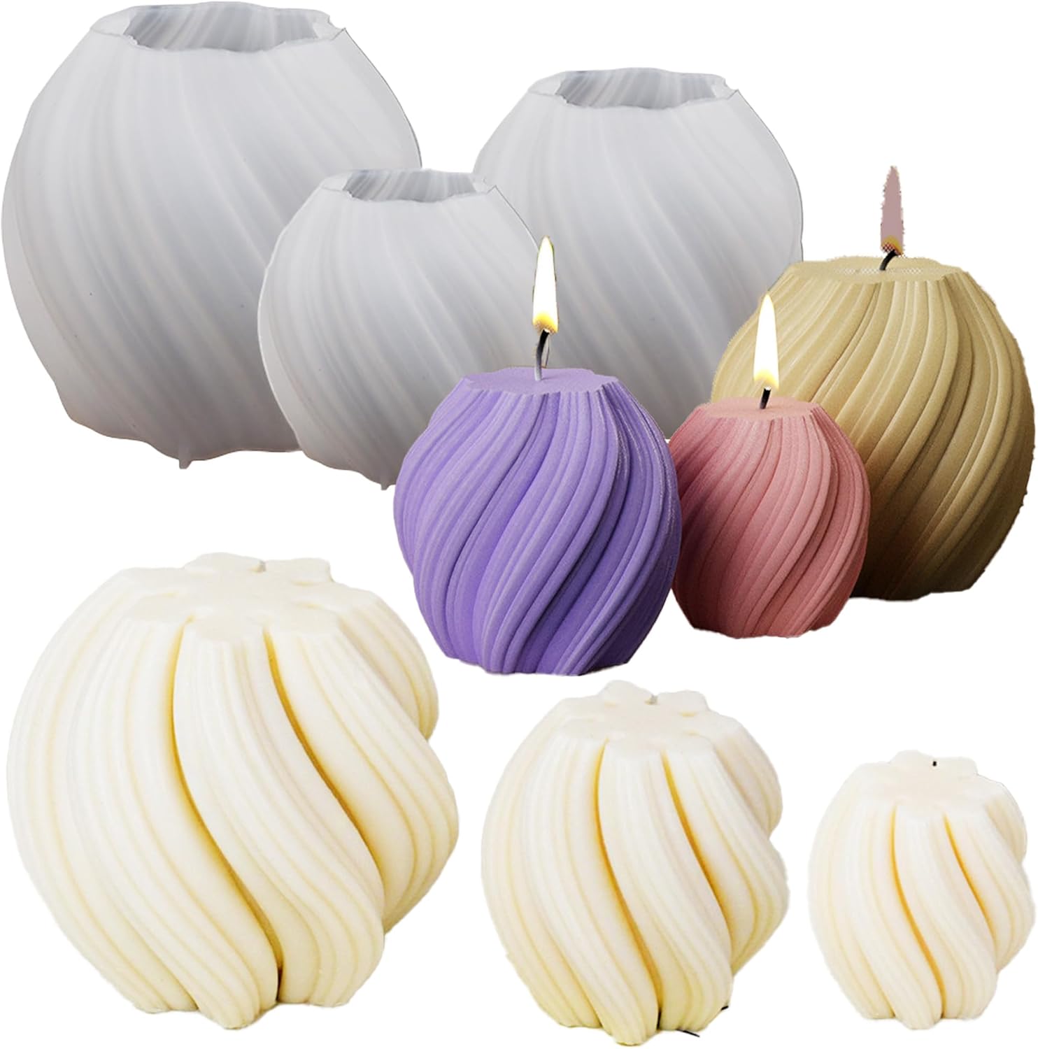 3 Pack Wave Candle Molds - Mul – Soap Making Home Bewertung und Preis