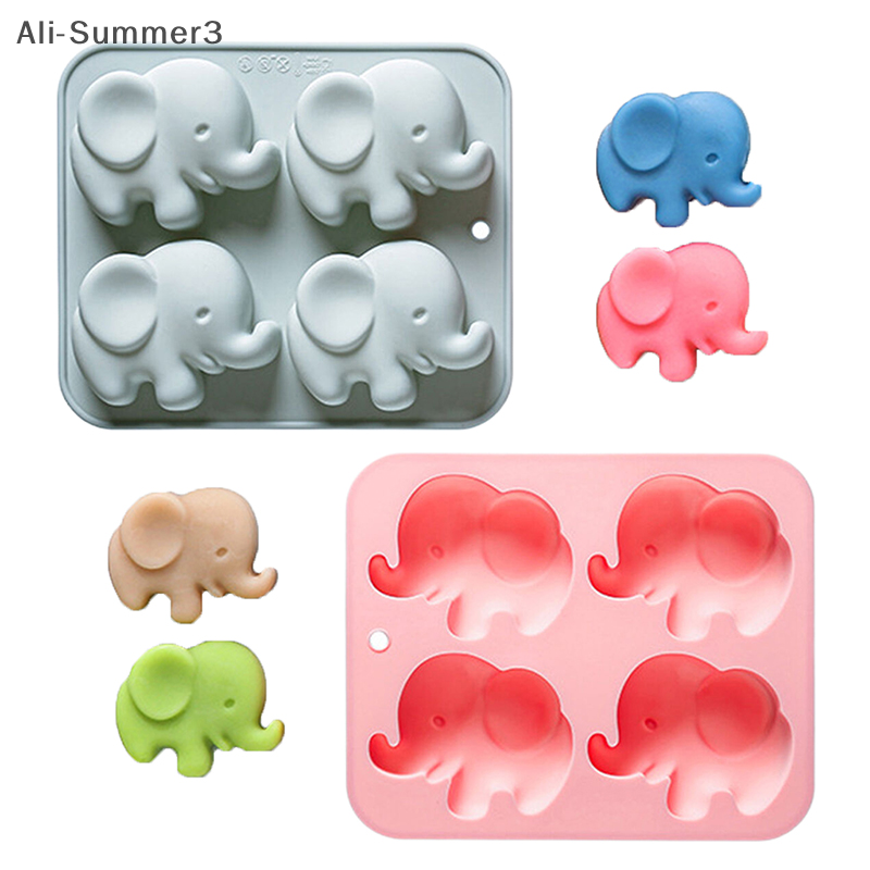 4-hole Baby Elephant Silicone  – Soap Making Silicone Molds Bewertung und Preis