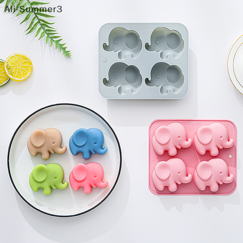 4-hole Baby Elephant Silicone  – Soap Making Silicone Molds Bewertung und Preis