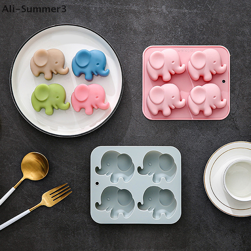4-hole Baby Elephant Silicone  – Soap Making Silicone Molds Bewertung und Preis