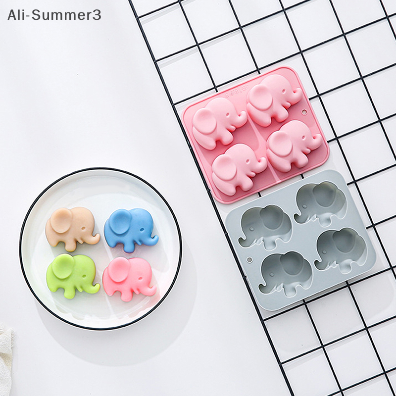 4-hole Baby Elephant Silicone  – Soap Making Silicone Molds Bewertung und Preis
